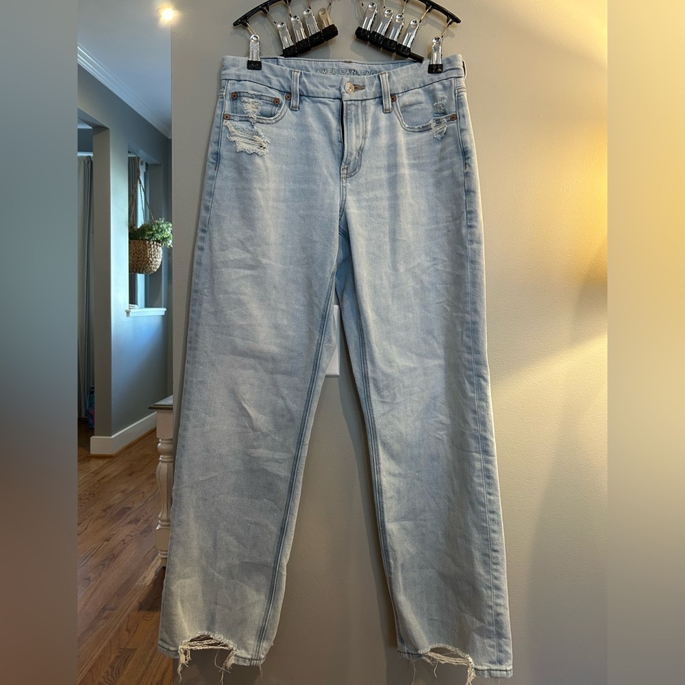 Light Blue Distressed Women Jeans